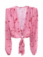 Wiązana bluzka LaMilla w różowym kolorze