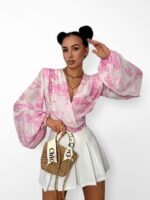 Wiązana bluzka LaMilla różowy Dior