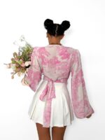 Wiązana bluzka LaMilla różowy Dior