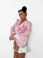 Wiązana bluzka LaMilla różowy Dior