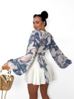 Wiązana bluzka LaMilla granatowy Dior