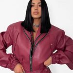 bordowa ramoneska LaMilla