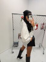 Biała koszula LaMilla krótki przód długi tył