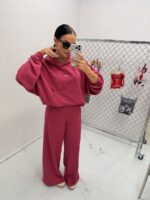 Bordowe spodnie dresowe LaMilla