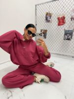 Bordowa bluza LaMilla kangurek