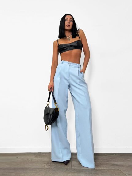 Niebieskie eleganckie spodnie LaMilla