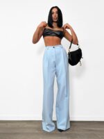 Niebieskie eleganckie spodnie LaMilla