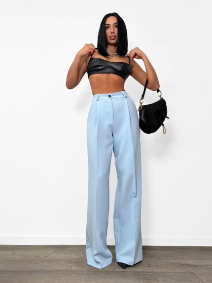 Niebieskie eleganckie spodnie LaMilla