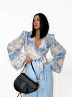 Wiązana bluzka LaMilla dior niebieski