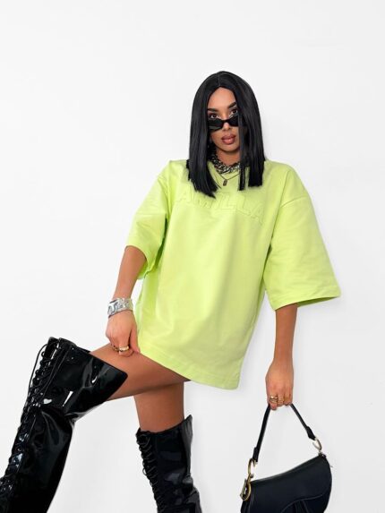 Limonkowy t-shirt LaMilla