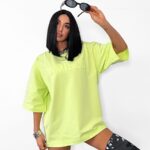 Limonkowy t-shirt LaMilla