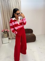 Czerwone dresowe spodnie LaMilla