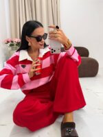 Czerwone dresowe spodnie LaMilla