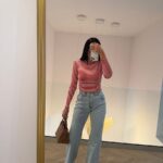 Jasno niebieskie spodnie dzwony LaMilla