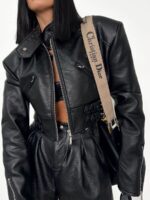Czarna kurtka skórzana ramoneska LaMilla