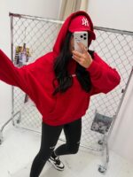 Czerwona bluza z kapturem LaMilla