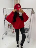 Czerwona bluza z kapturem LaMilla