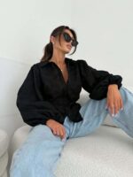 Czarna koszula Megi B