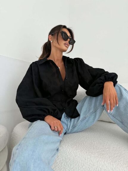Czarna koszula Megi B