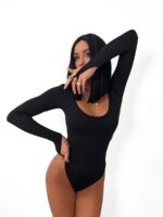 Czarne body z pętelką na palec LaMilla