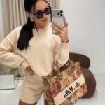 Torebka Rosalia LaMilla czarne logo