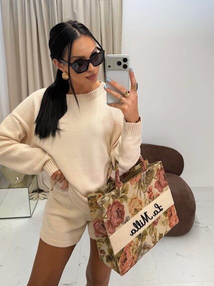 Torebka Rosalia LaMilla czarne logo