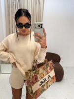 Torebka Rosalia LaMilla czarne logo