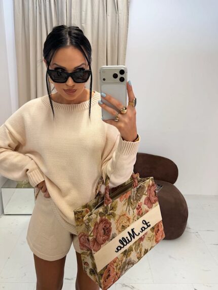 Torebka Rosalia LaMilla czarne logo