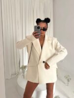 Jasno beżowa marynarka Wigilia LaMilla