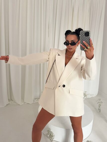 Jasno beżowa marynarka Wigilia LaMilla