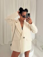 Jasno beżowa marynarka Wigilia LaMilla