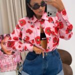 Koszula LaMilla w czerwone kwiaty