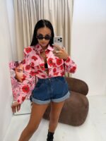 Koszula LaMilla w czerwone kwiaty