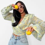 Wiązana bluzka LaMilla z cytrynkami