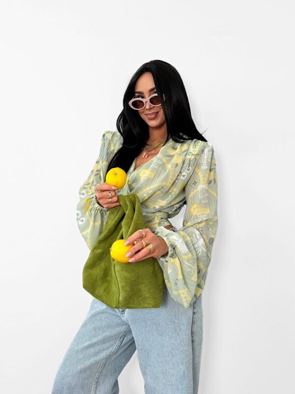 Wiązana bluzka LaMilla z cytrynkami