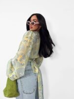 Wiązana bluzka LaMilla z cytrynkami