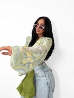 Wiązana bluzka LaMilla z cytrynkami