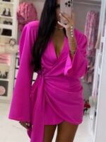 Różowa sukienka kimono LaMilla fuksja