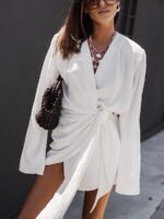 Biała sukienka kimono LaMilla