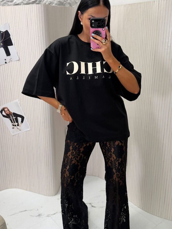 Czarny t-shirt Chic LaMilla