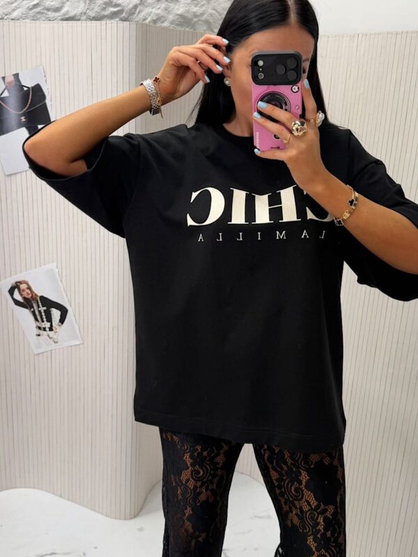 Czarny t-shirt Chic LaMilla