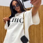 Biały t-shirt Chic LaMilla