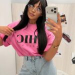 Różowy t-shirt Chic LaMilla