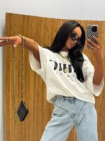Biały t-shirt Chic LaMilla