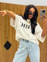 Biały t-shirt Chic LaMilla