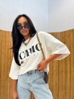 Biały t-shirt Chic LaMilla