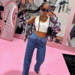 Dwukolorowe jeansy LaMilla