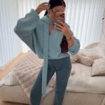 Jeansy stringi LaMilla prosta nogawka jasny jeans