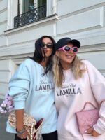 Bluza LaMilla jasno różowa z szarym logo