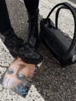Buty botki LaMilla z kwiatami